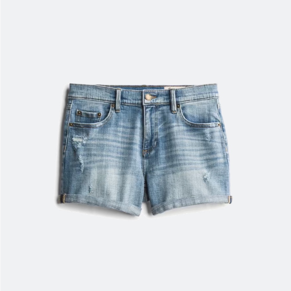 Cosmic Blue Love Jodie Distressed Shorts